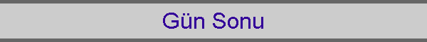 G�n Sonu